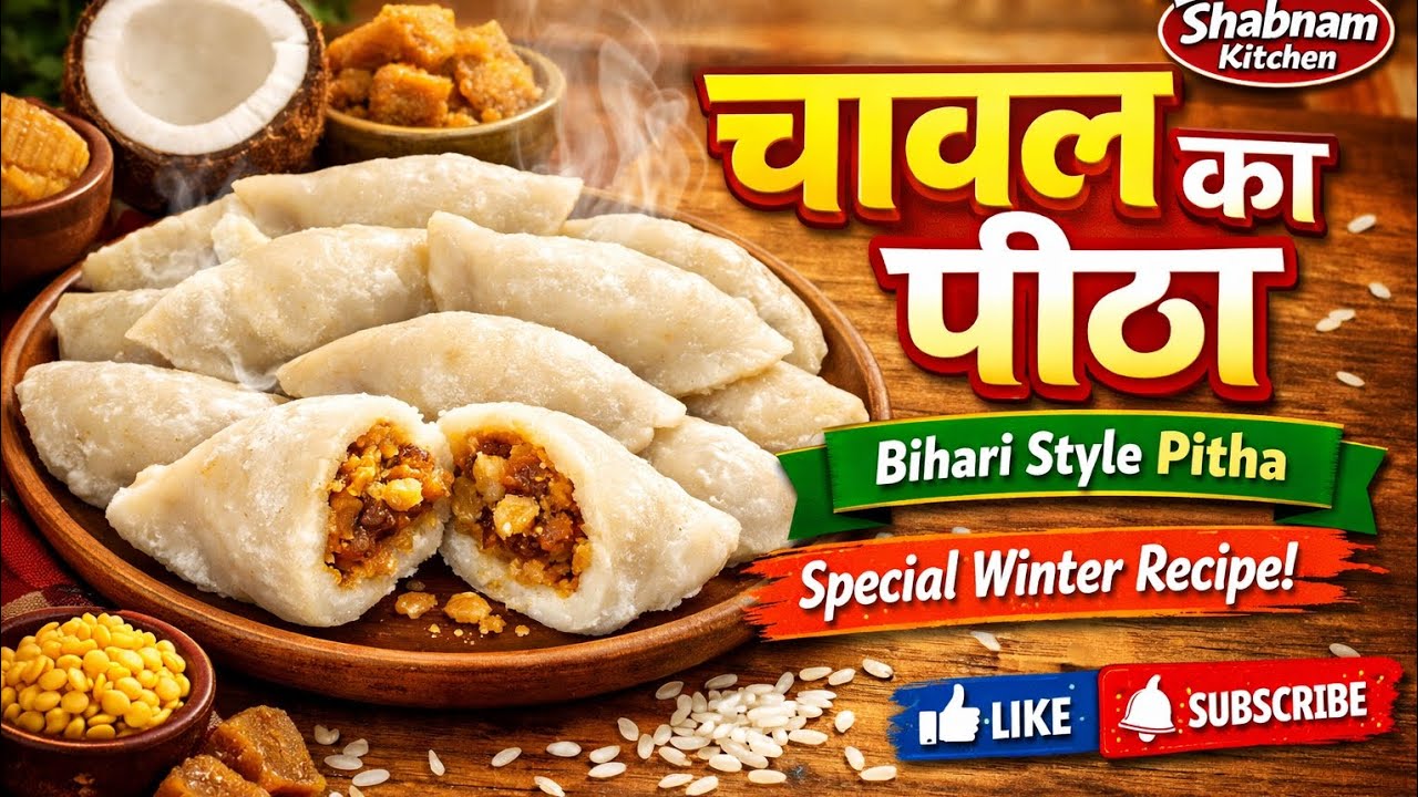 चावल का पीठा बनाने की आसान विधि | Bihari Pitha Recipe