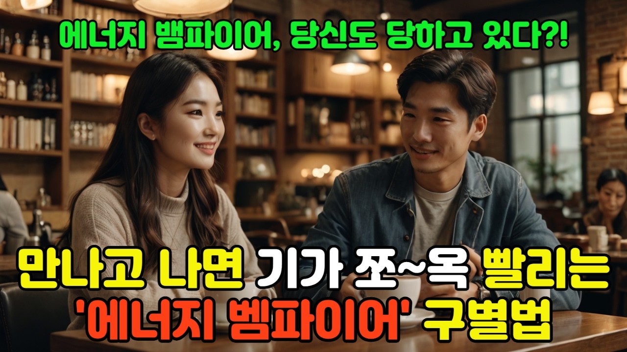 만나고 나면 기가 쏙 빨리는 '에너지 뱀파이어' 구별법 | 동기부여 | 성공습관 | 자기관리 | 아침루틴