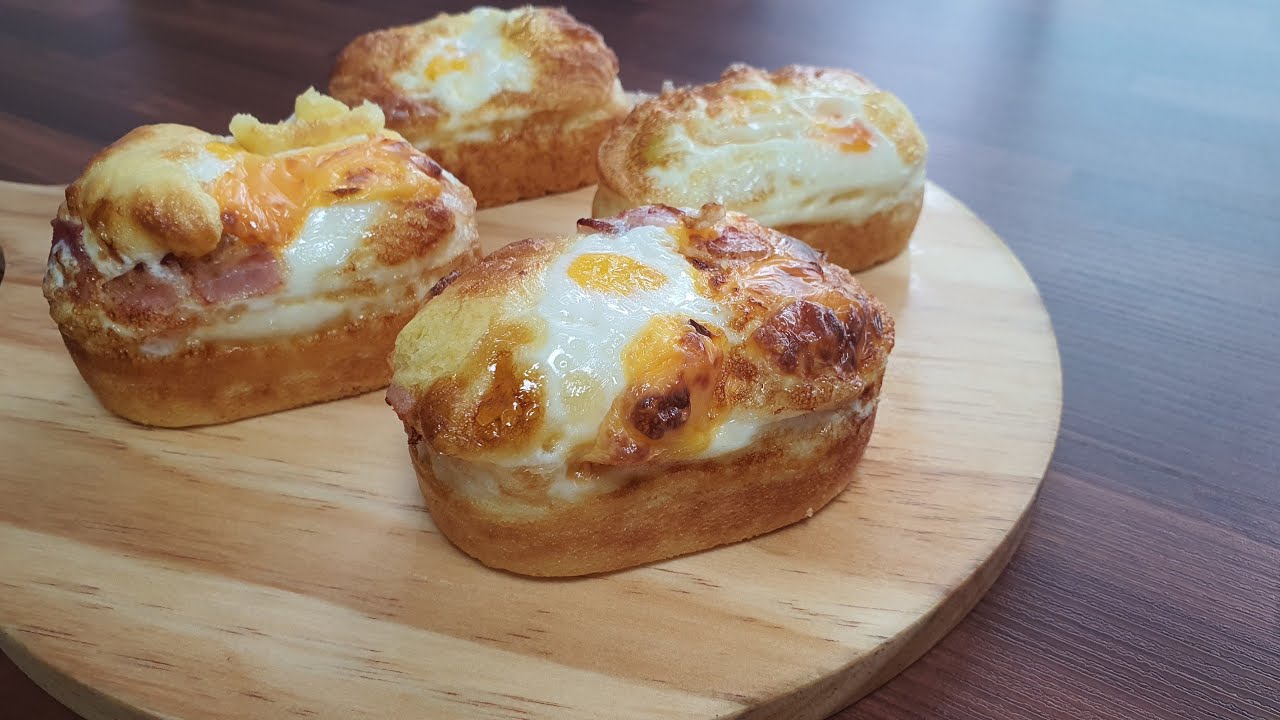 [계란빵/Egg bread] 에어프라이어 베이킹 - Airfryer Baking
