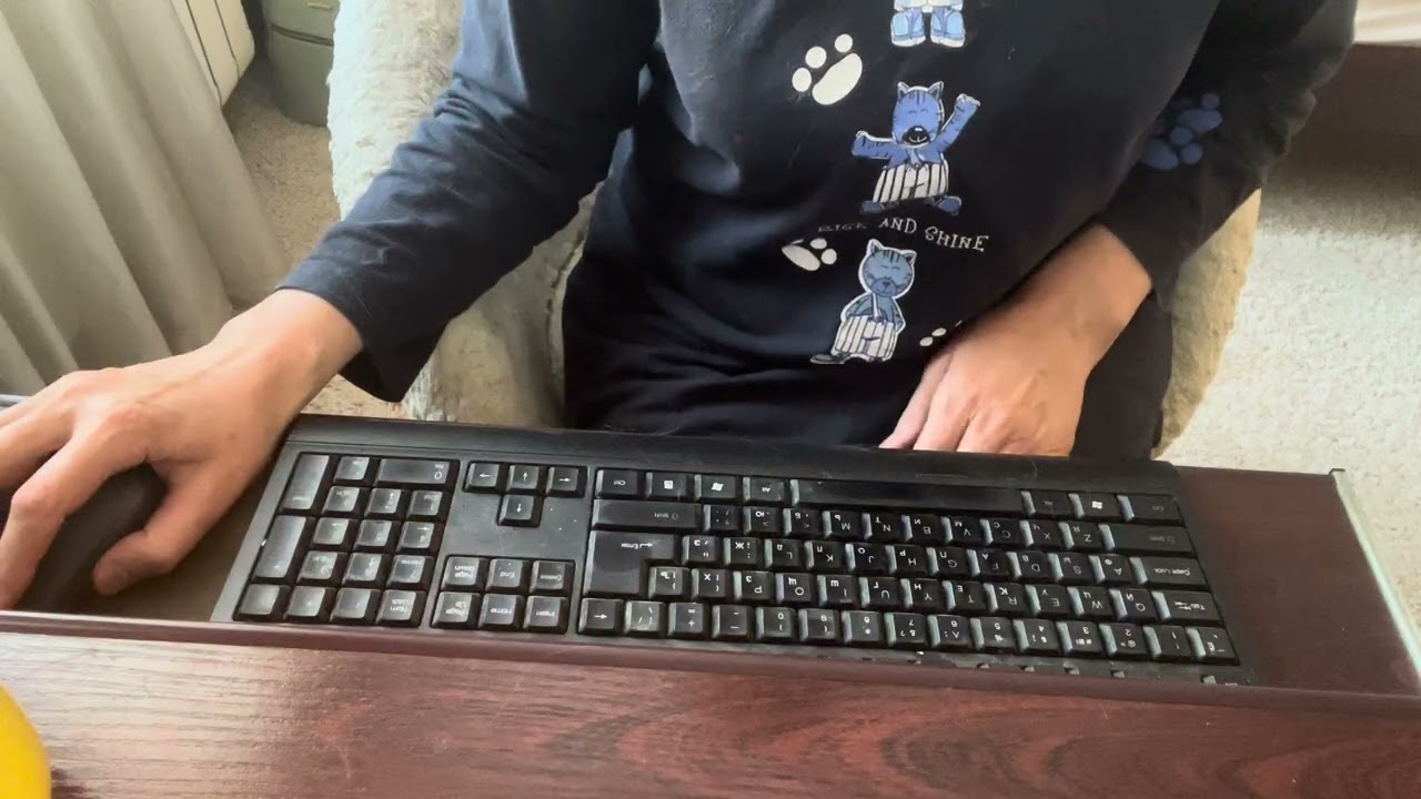 Calm keyboard sounds for focused work