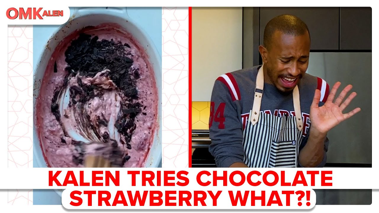 Kalen Tries Chocolate Strawberry Cheesecake WHAT?!