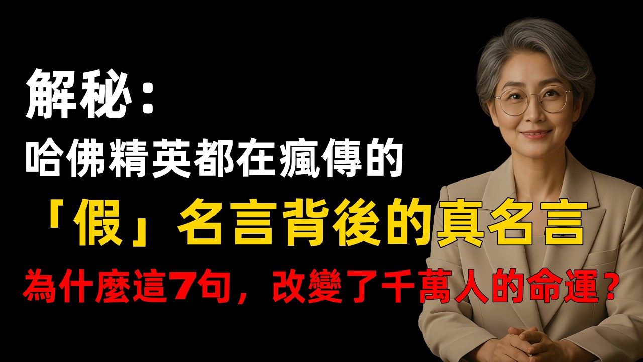 哈佛校方闢謠，牆上空無一物，為何這7句“假名言”卻火遍全球？