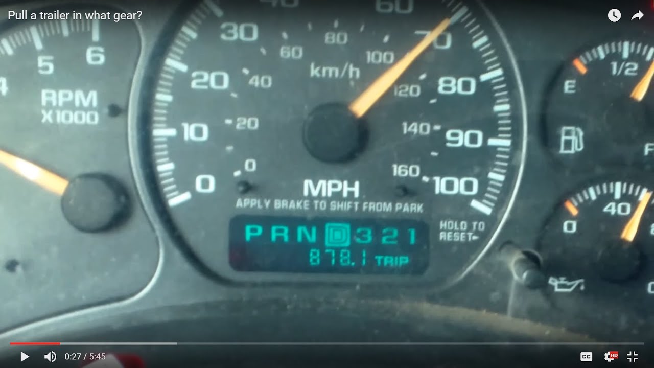 Pull a trailer in what gear?