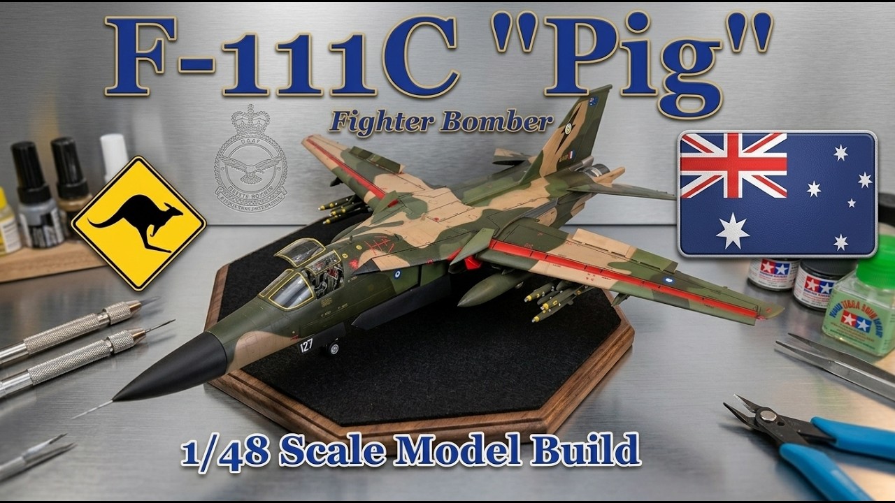 Building the 1/48 Scale Hobby Boss F-111C “Pig” Fighter Bomber