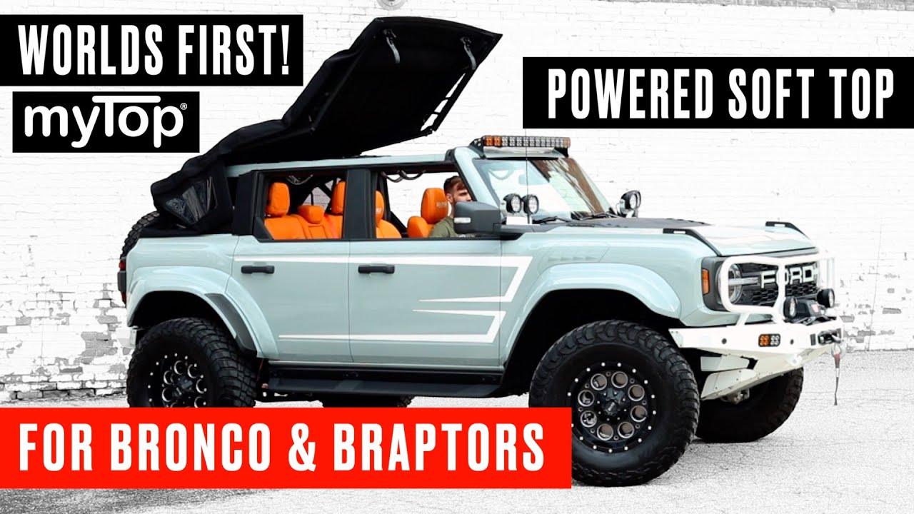 Worlds First Powered Soft Top For 2021+ Bronco & Bronco Raptors - MAXLIDER BROTHERS