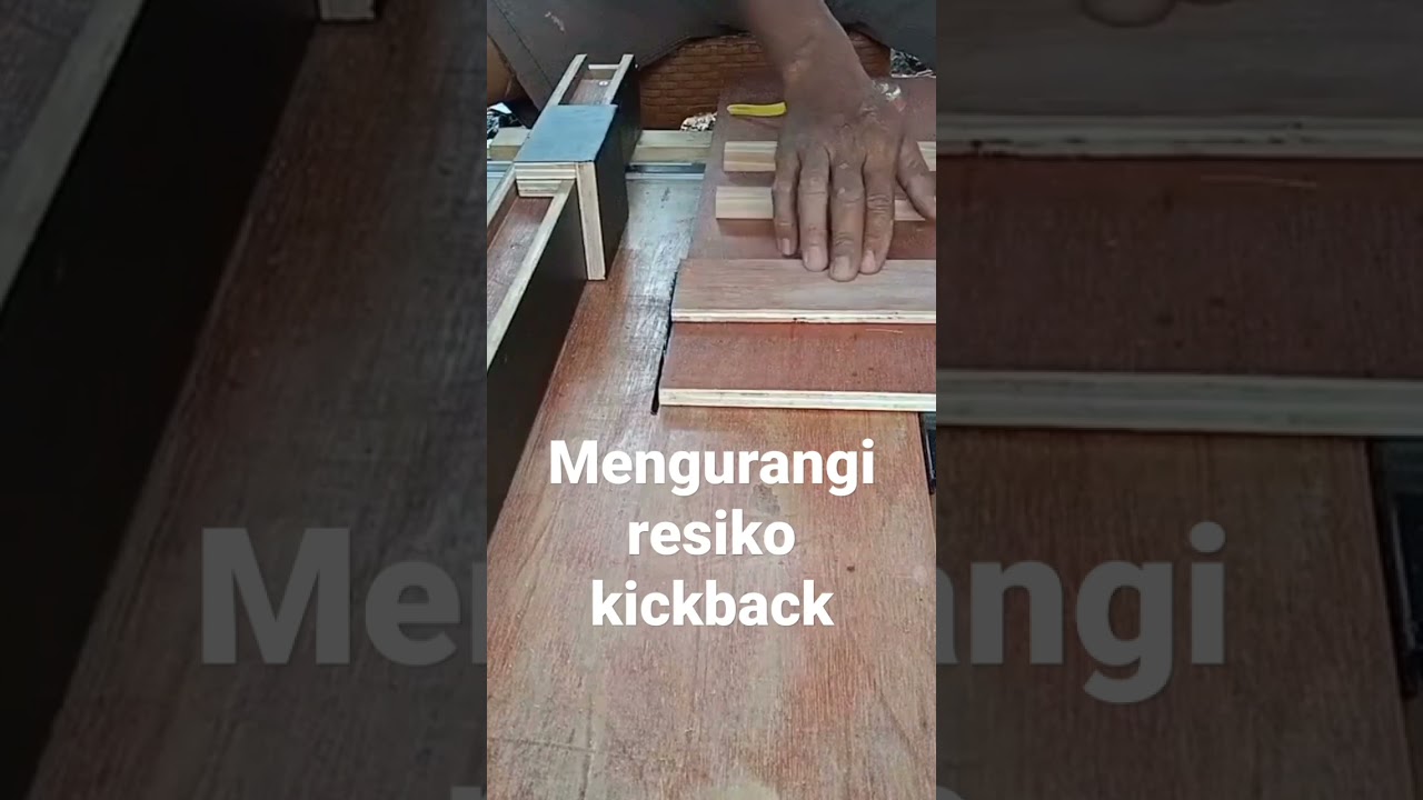 Resiko kickback bisa berkurang #tablesaw #crosscut #gerindatangan #diy
