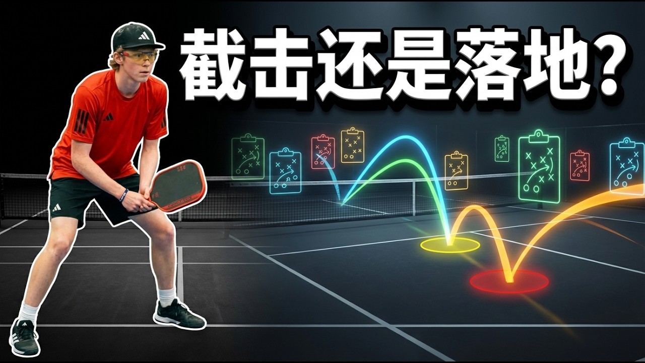 截击还是等落地？掌握皮克球网前“红黄区”法则，告别无谓失误！