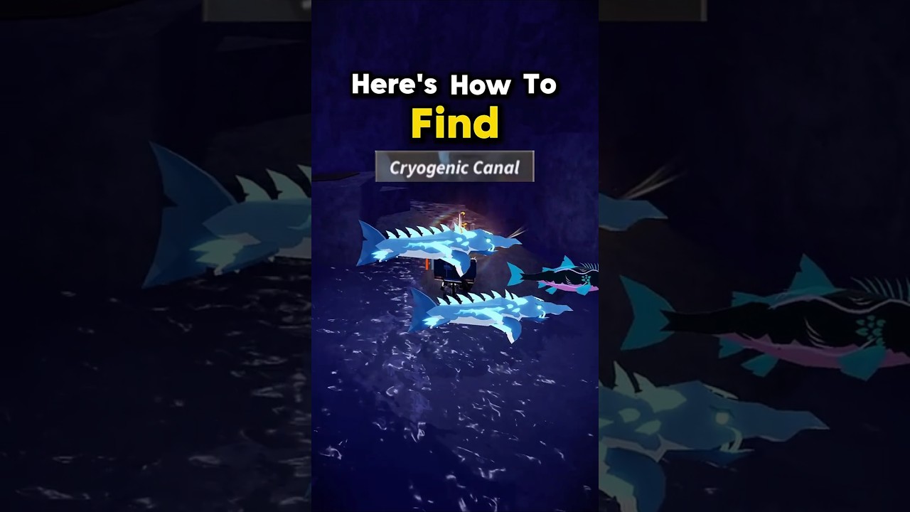 Cryogenic Canal location in Northern Expedition! #roblox #fisch