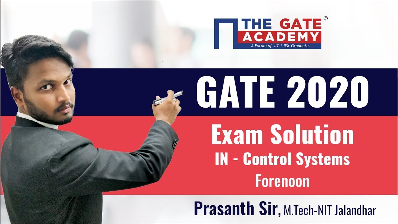 GATE 2020 Answer Key with Solutions for IN Paper &ndash; Control Systems (Memory-Based 6Qs)