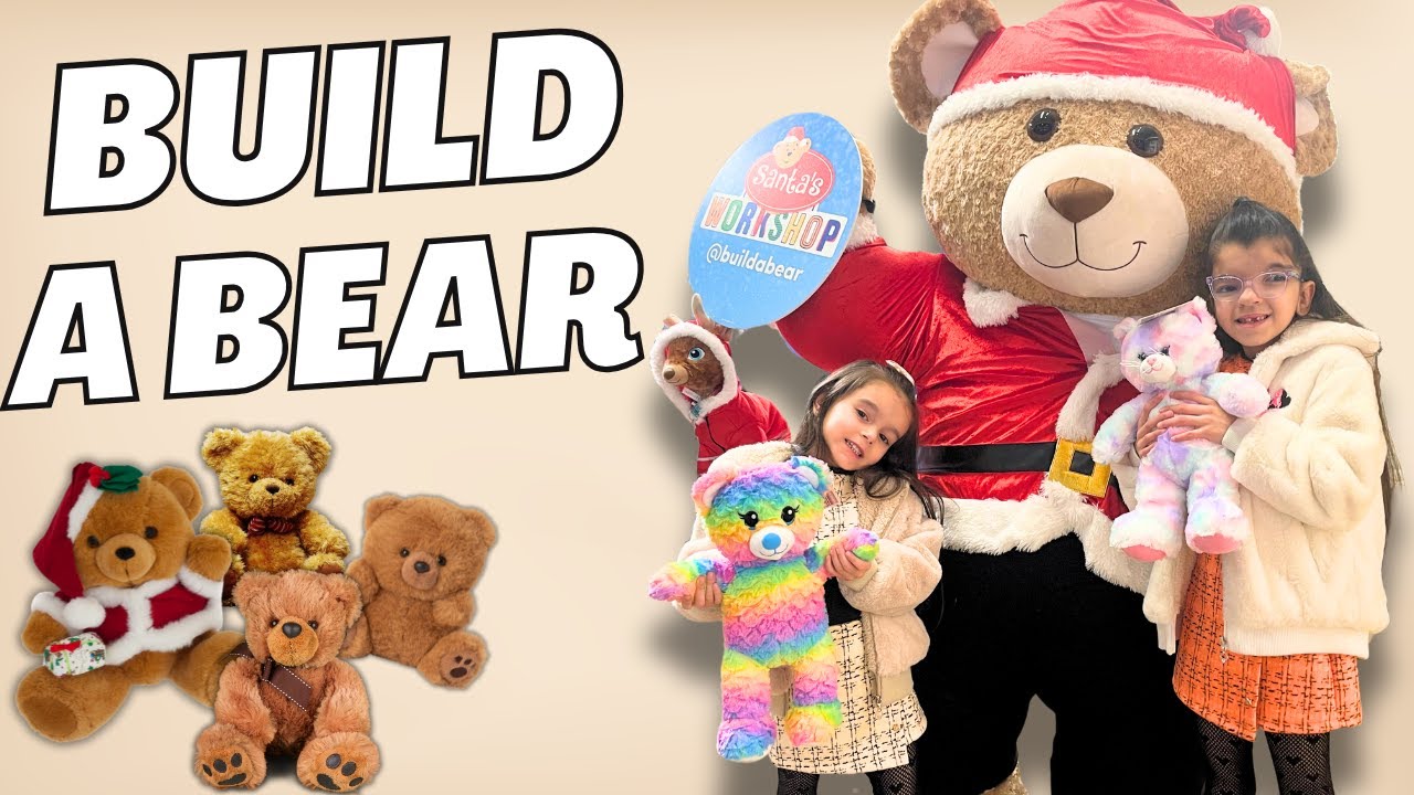 Napravile su PLISANU IGRACKU u prodavnici 🧸 BUILD A BEAR @ARIJAIALINA  #buildabear #usa
