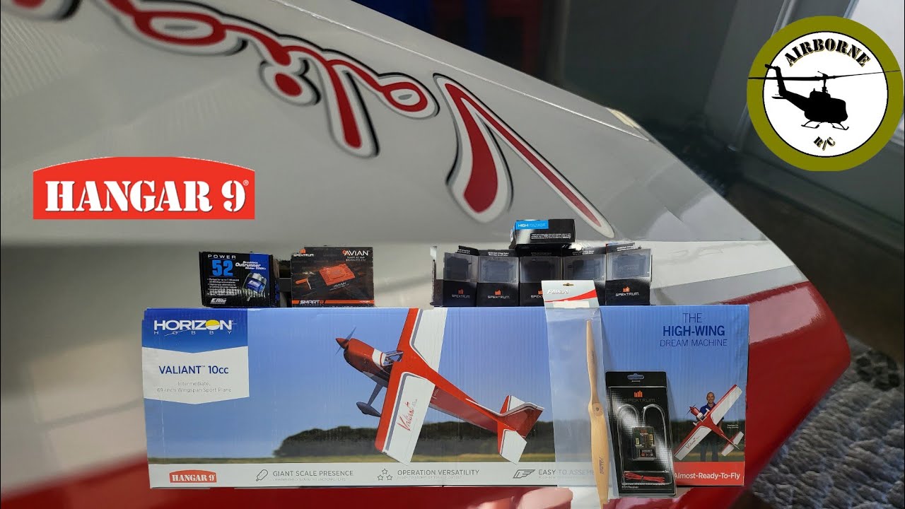 Hangar 9 Valiant 10cc unboxing and accessories!