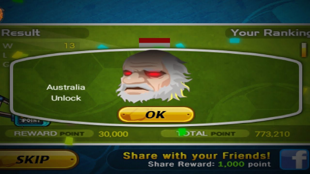How to unlock Australia Head Soccer