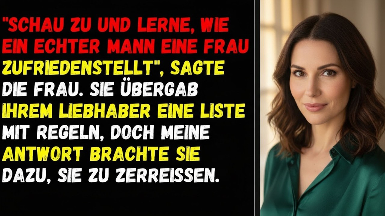 ⚡ Schau zu und lerne, wie ein echter Mann eine Frau zufriedenstellt , sagte die Frau