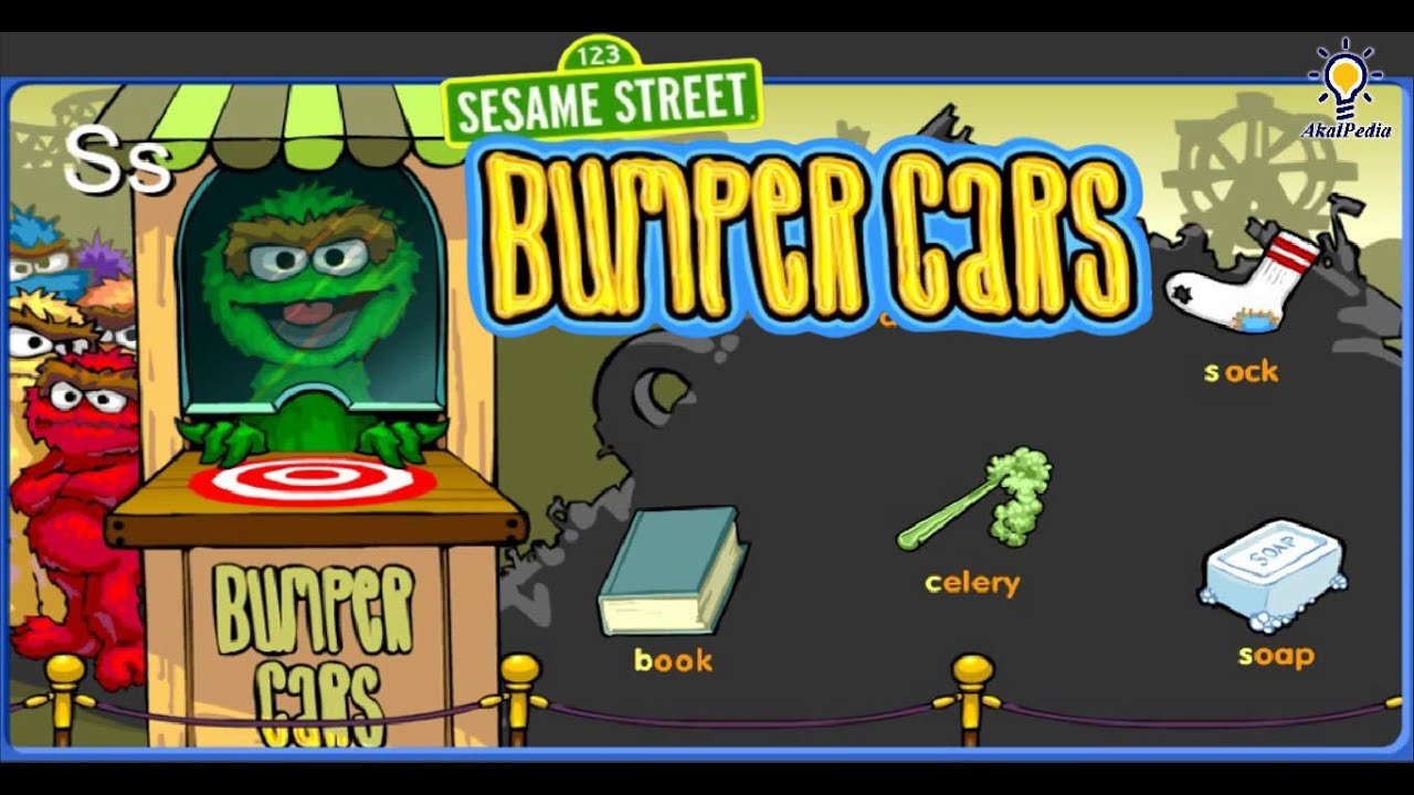 Bumper Cars Letters - Sesame Street Educational Games #learning #elmo #sesamestreet #toddlers #kids