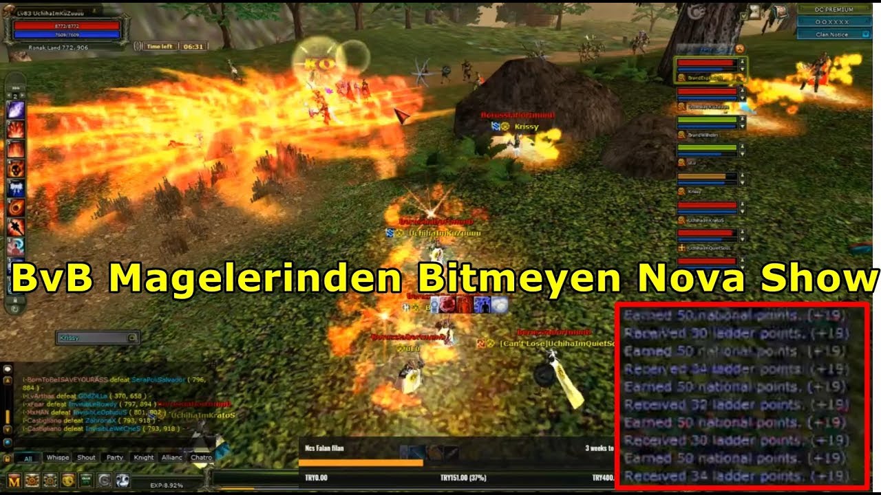 BvB Mageleri Altar'da Nova Pk'sı Atıyor! Mage PK Anları | Knight Online