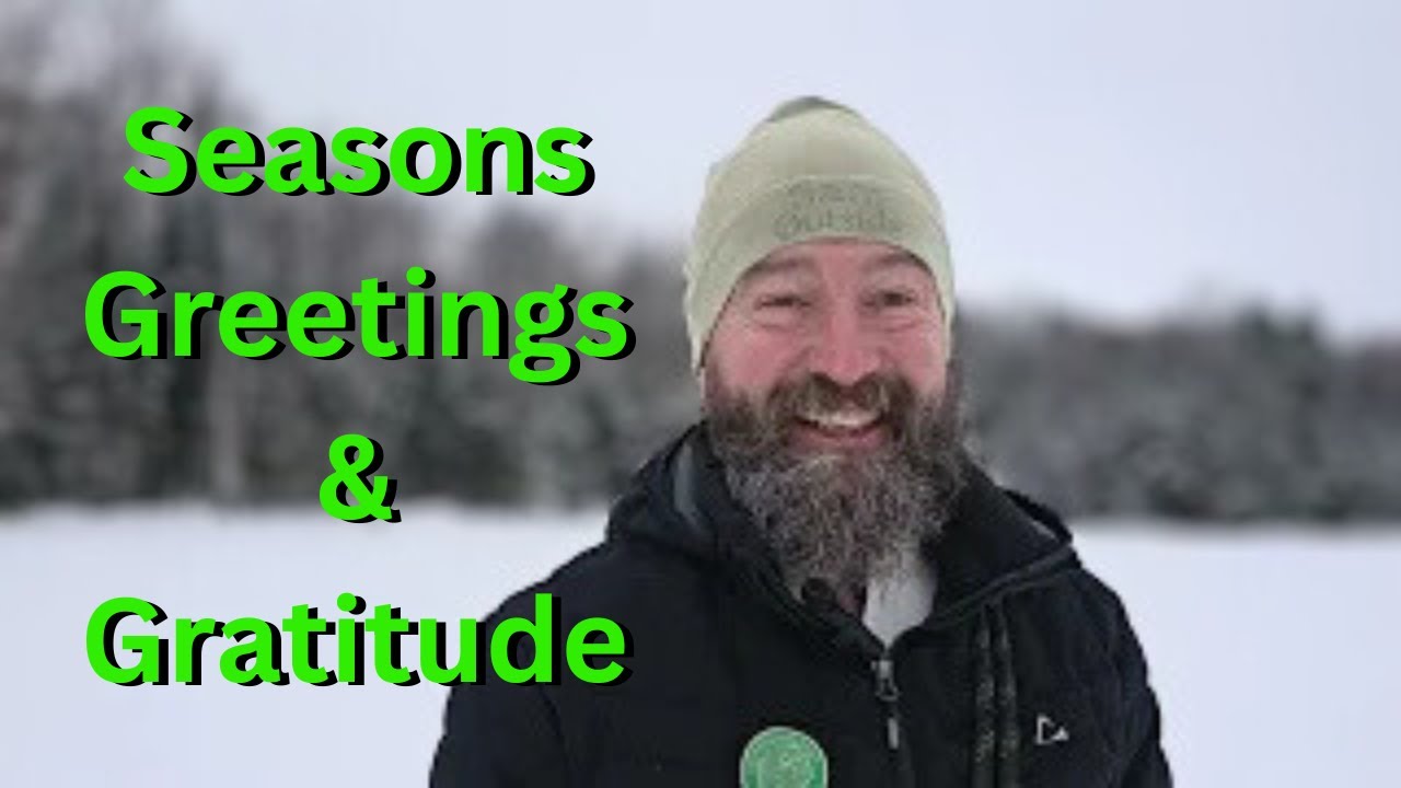 The One with a Message of Gratitude, Holiday Greeting, Blessed Yule and Winter Solstice 