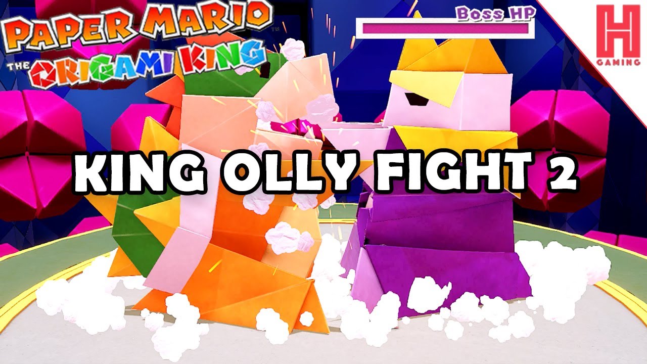 How To Beat King Olly Boss Fight 2 - Paper Mario: The Origami King