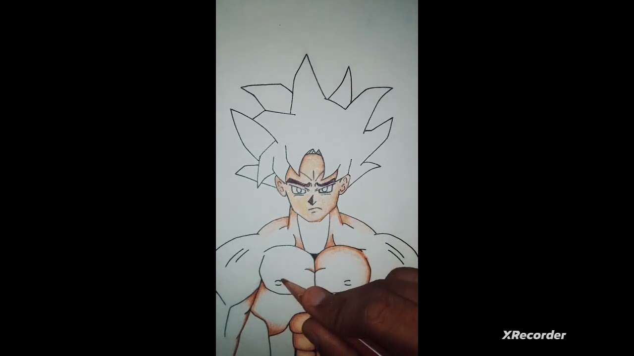 Drawing of goku @TechnoGamerzOfficial 