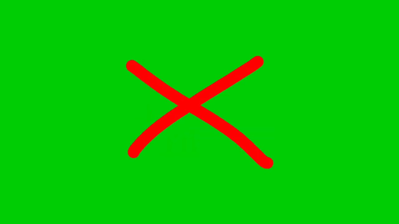 Correct and Wrong Green Screen