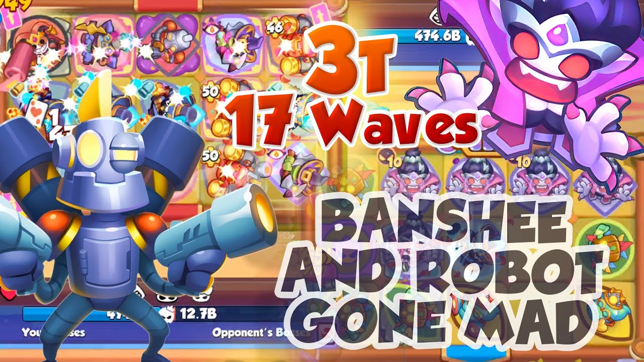 INSANE Battle - BANSHEE 3 Trillion - ROBOT 1.2 Trillion 150 Stacks - RUSH ROYALE