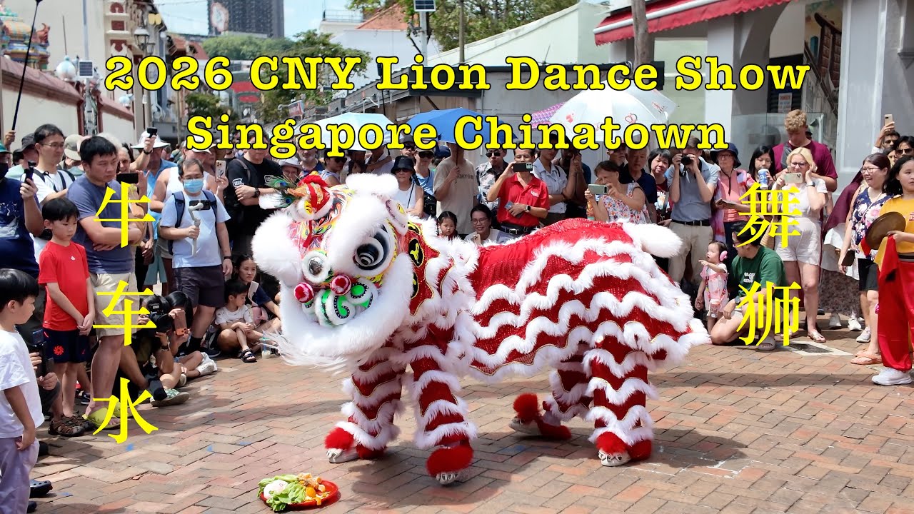 2026 CNY Festival Event at Chinatown 牛车水农历新年活动舞狮 #singapore #cny2026 #liondance #牛车水 #舞狮