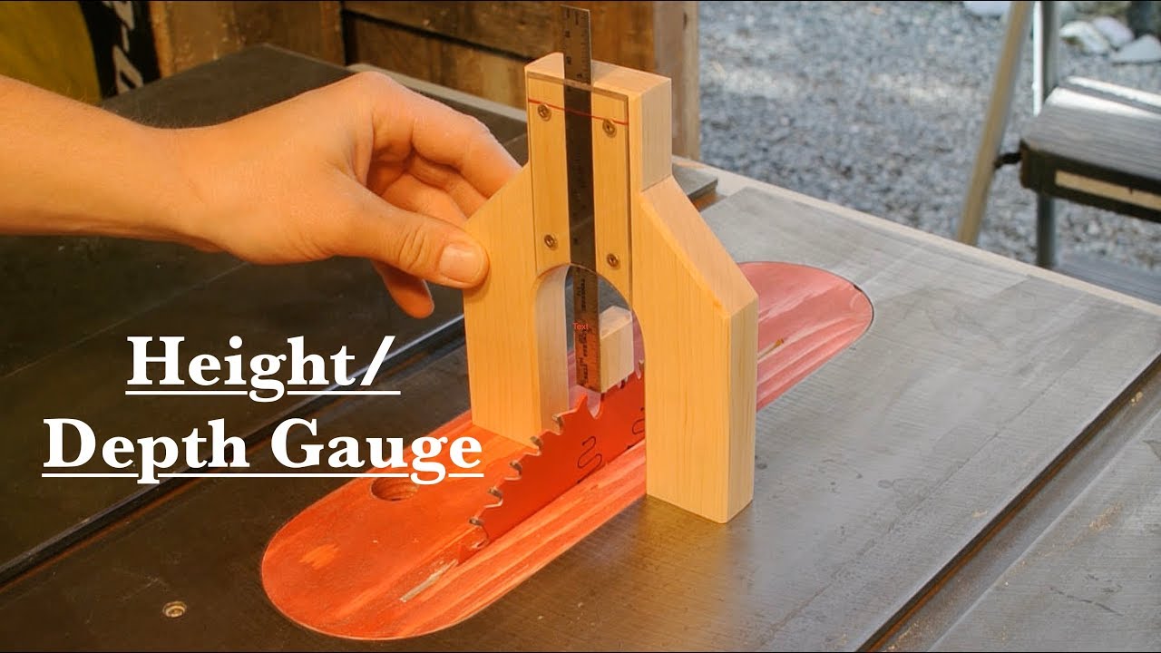 How To: Building a Height/ Depth Gauge For A Router Or Table saw