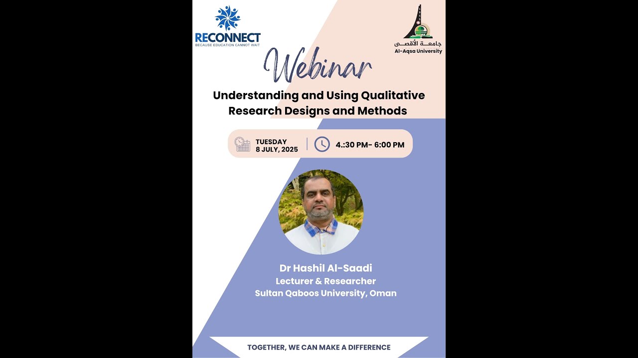 Understanding and Using Qualitative Research Designs and Methods by Dr Hashil Al-Saadi