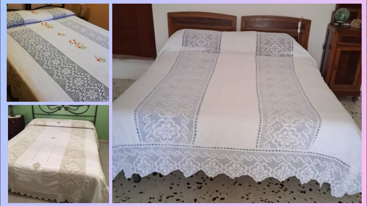 Transform Old Bedsheets into Beautiful Crochet#crochet #design 