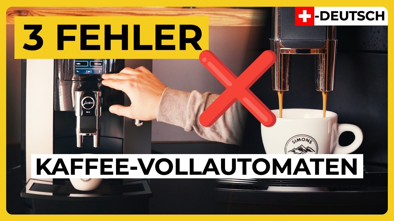 Perfekter Kaffee aus Vollautomaten: vermeide unbedingt diese 3 Fehler