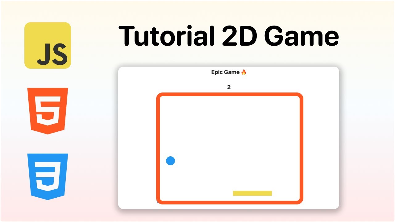 Creating a 2D game just with JavaScript