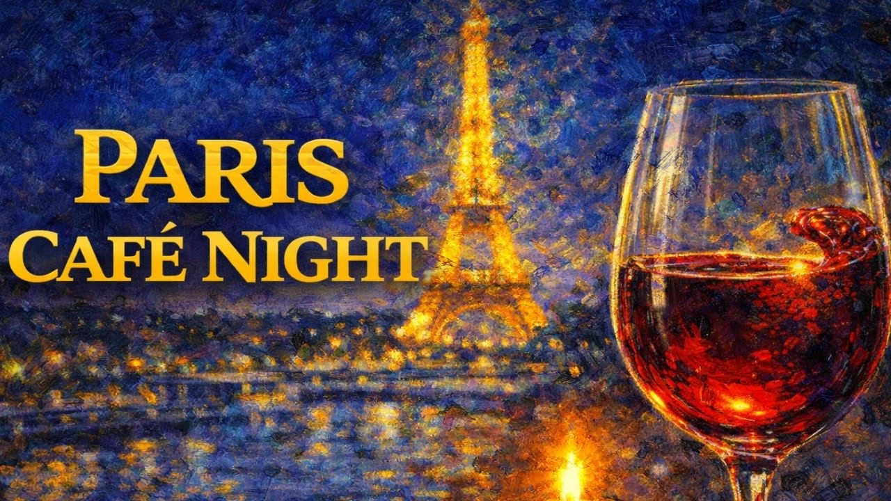 ☕ 𝗣𝗔𝗥𝗜𝗦 𝗖𝗔𝗙𝗘 𝗡𝗜𝗚𝗛𝗧— Romantic French Wine Lounge | Cozy Dinner Music