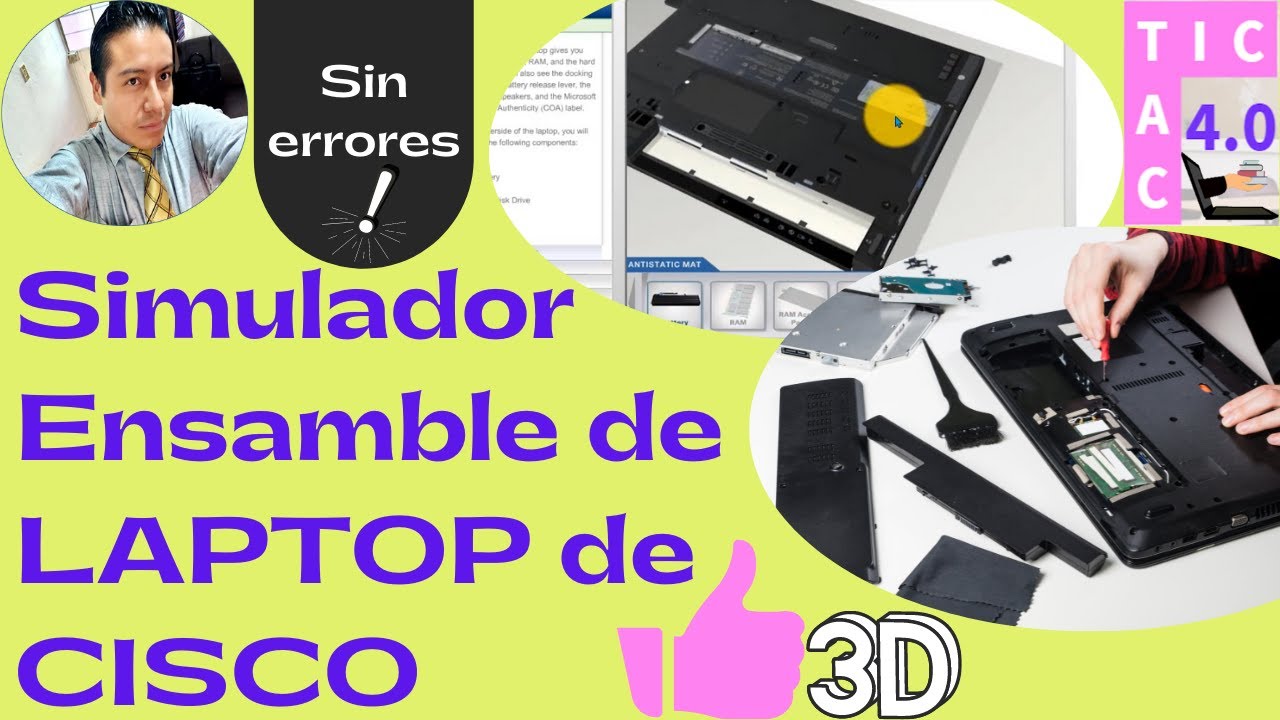 ⚡SIMULADOR ENSAMBLE de LAPTOP 3D🙌[SIN ERRORES] 💯Ensamblaje virtual, SIMULADOR CISCO 2022