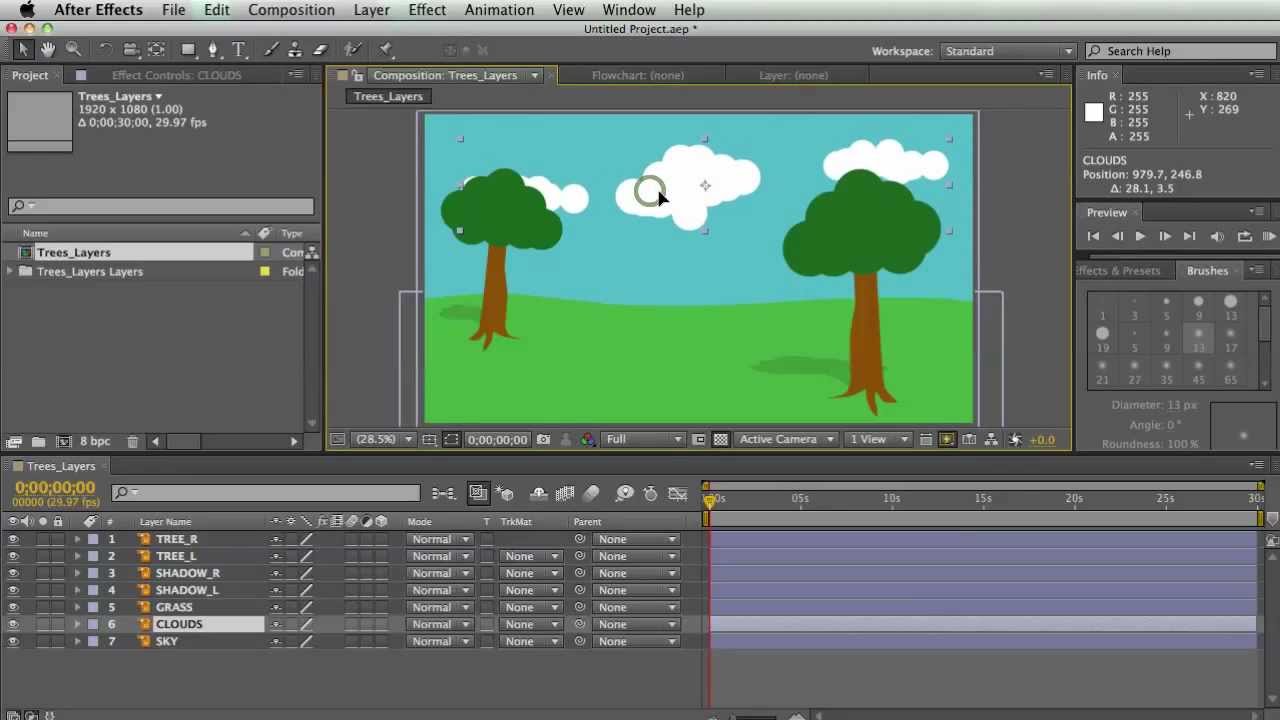 Discovering After Effects Training - Layers and Effects Controls - Rampant Design Tools