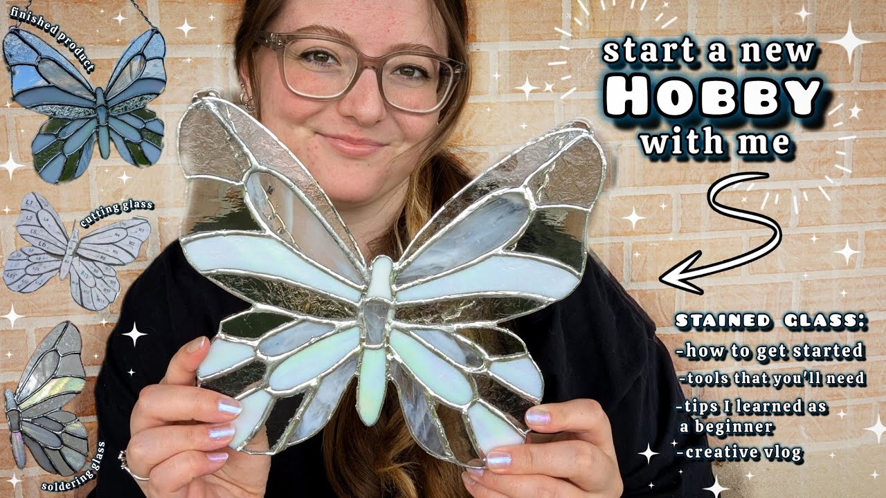 Stained Glass Butterfly || Creative Vlog 🦋✨🖌️