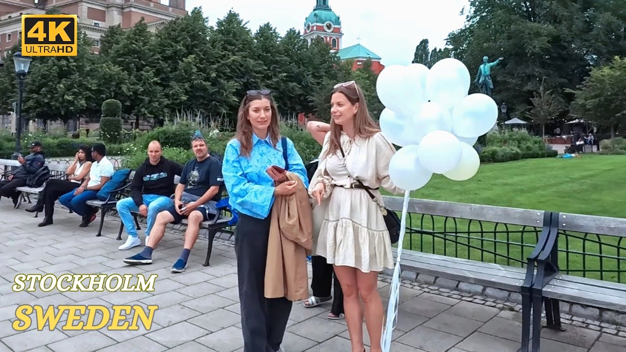 Stockholm - Drottninggatan - June - Walking Tour - 4K