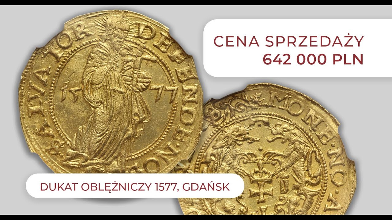 🔸Moneta za ponad p&oacute;ł miliona złotych❗️ Dukat z oblężonego Gdańska❗️#moneta #dukat #Gdańsk