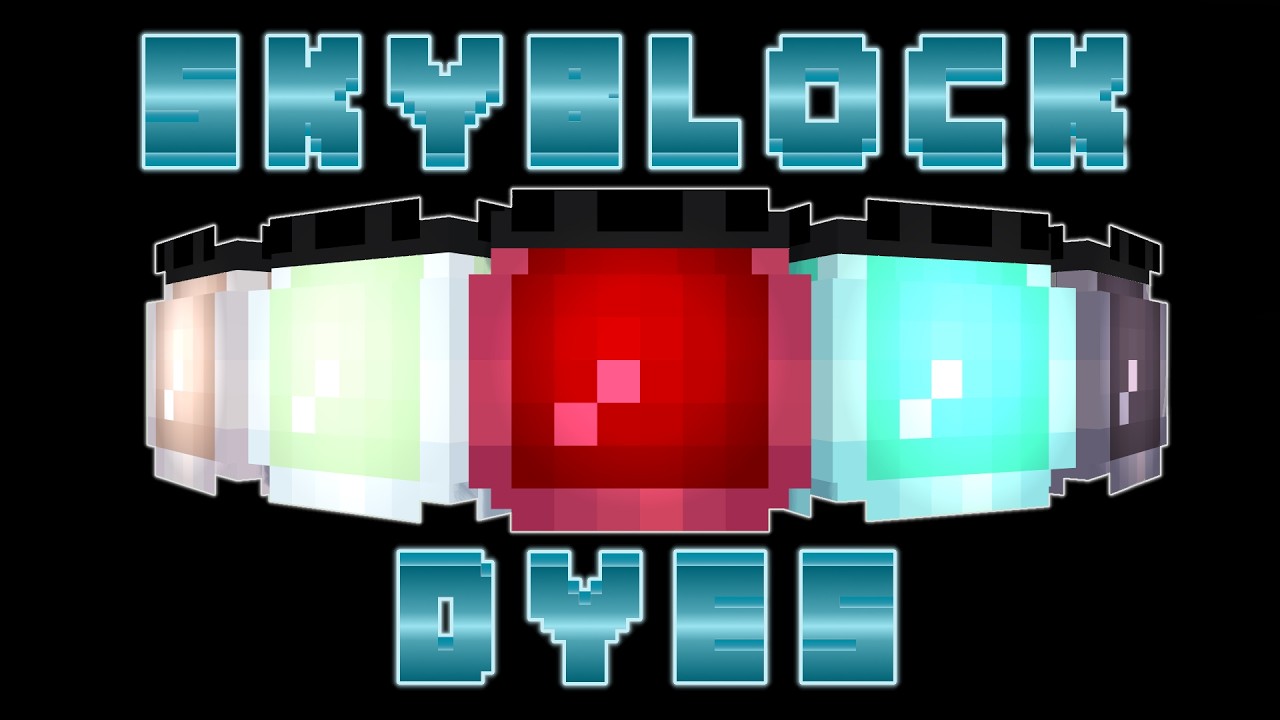 I Grinded DYES for 5 Weeks in Hypixel Skyblock | Random Dye Grind MOVIE