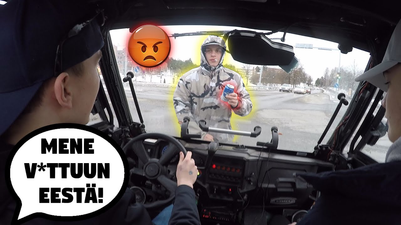 NUORET KÄNNIÄÄLIÖT VAARANTAA LIIKENNETTÄ & AJELUA POLARIKSELLA (Polaris Ranger 570)