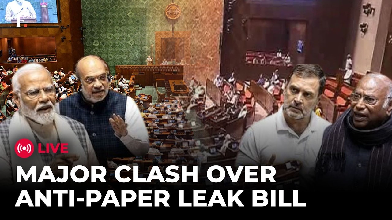 Parliament Monsoon Session LIVE | Lok Sabha Erupts Over Anti-Paper Leak Bill | Rajya Sabha