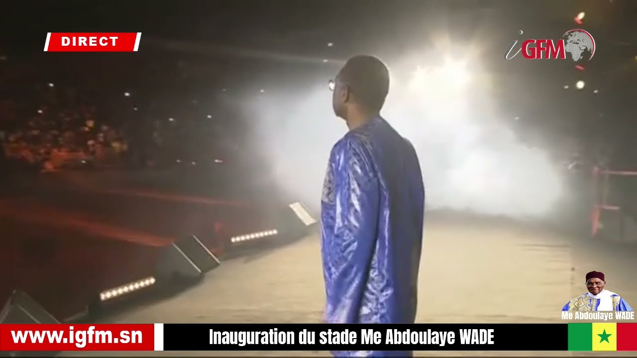 Prestation de Youssou Ndour à l'inauguration du stade Me Abdoulaye Wade