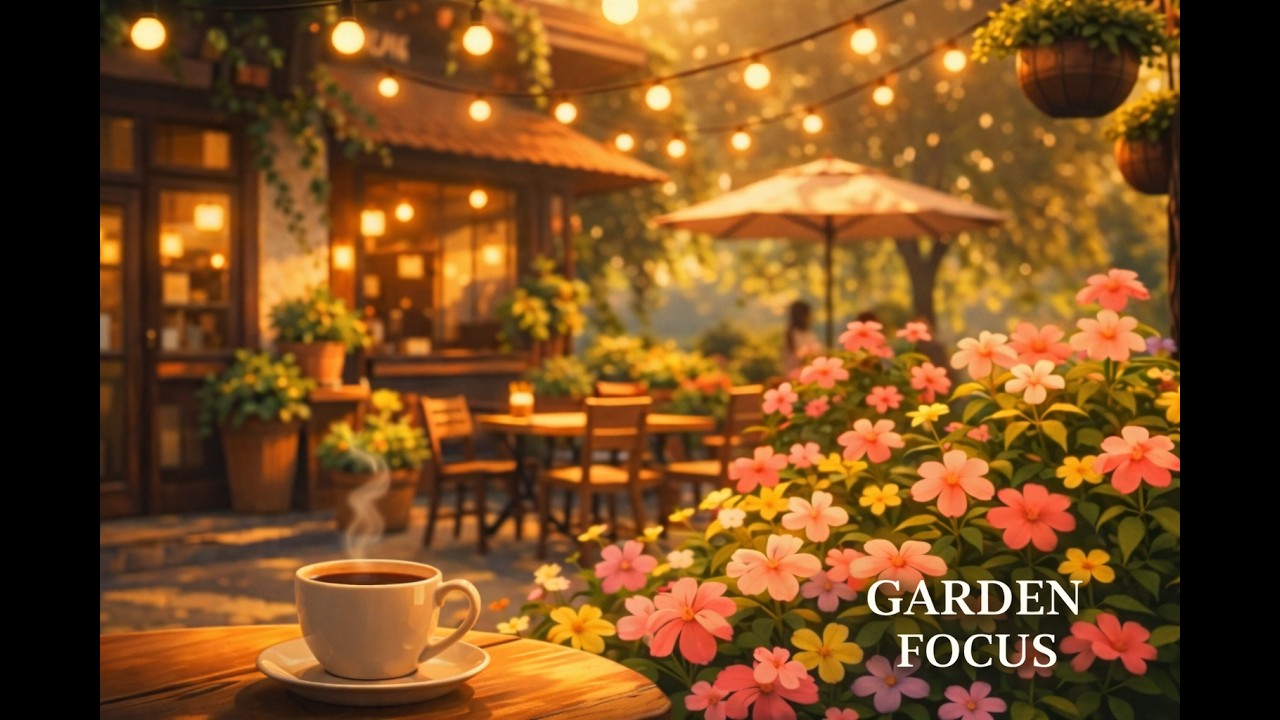 🌸 Lofi Golden Garden – Cozy Focus