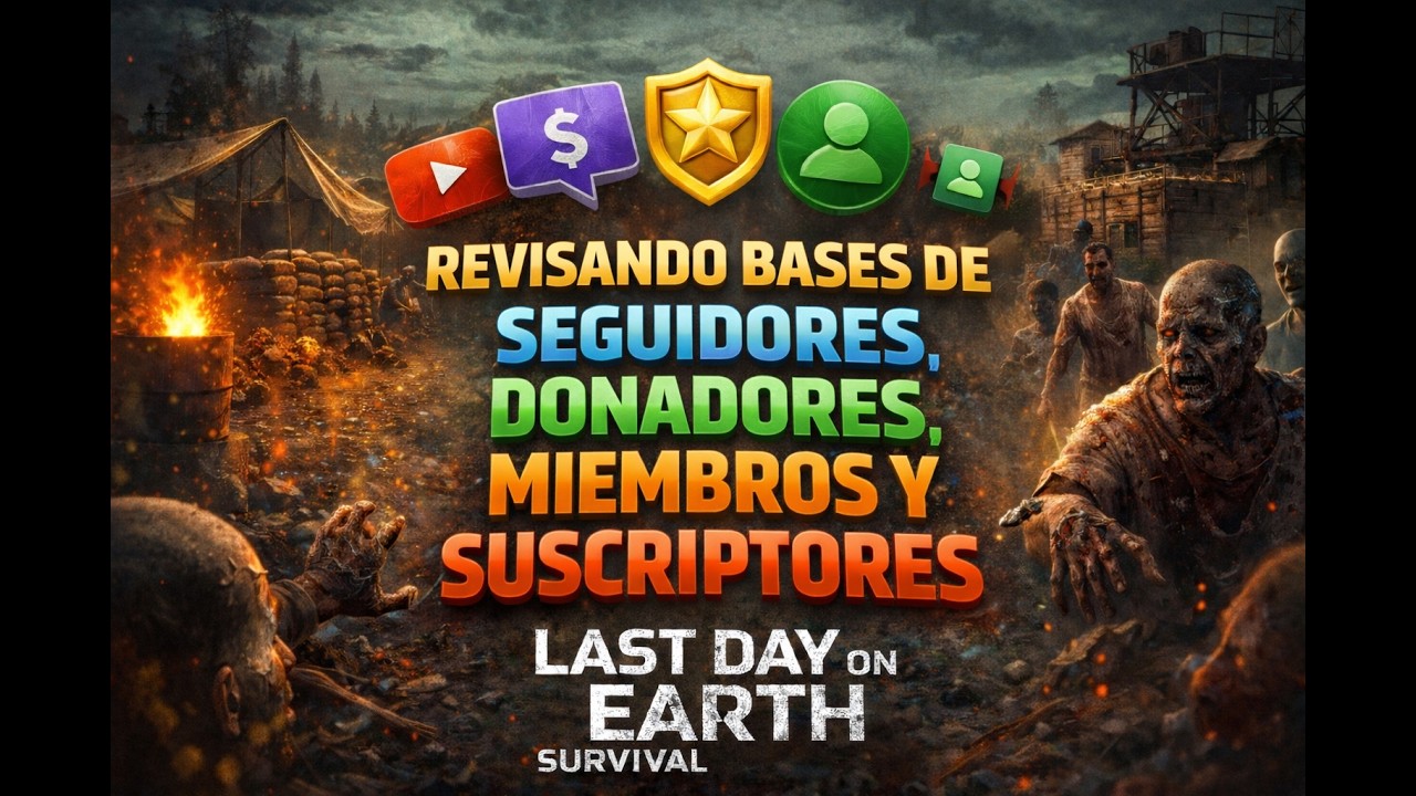 REVISANDO BASES DE SEGUIDORES, DONADORES, MIEMBROS Y SUSCRIPTORES LAST DAY ON EARTH: SURVIVAL #ldoe