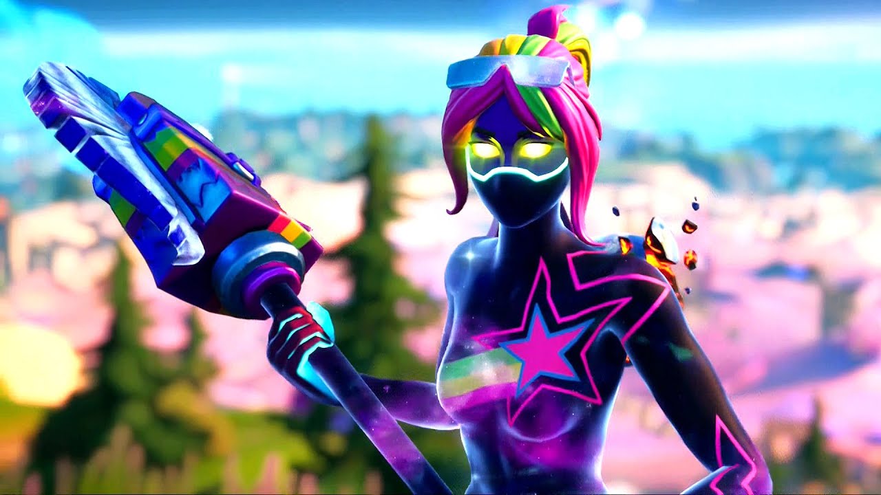 GALAXIA SKIN REVIEW - FORTNITE MONTHLY PACK (SEASON 5)