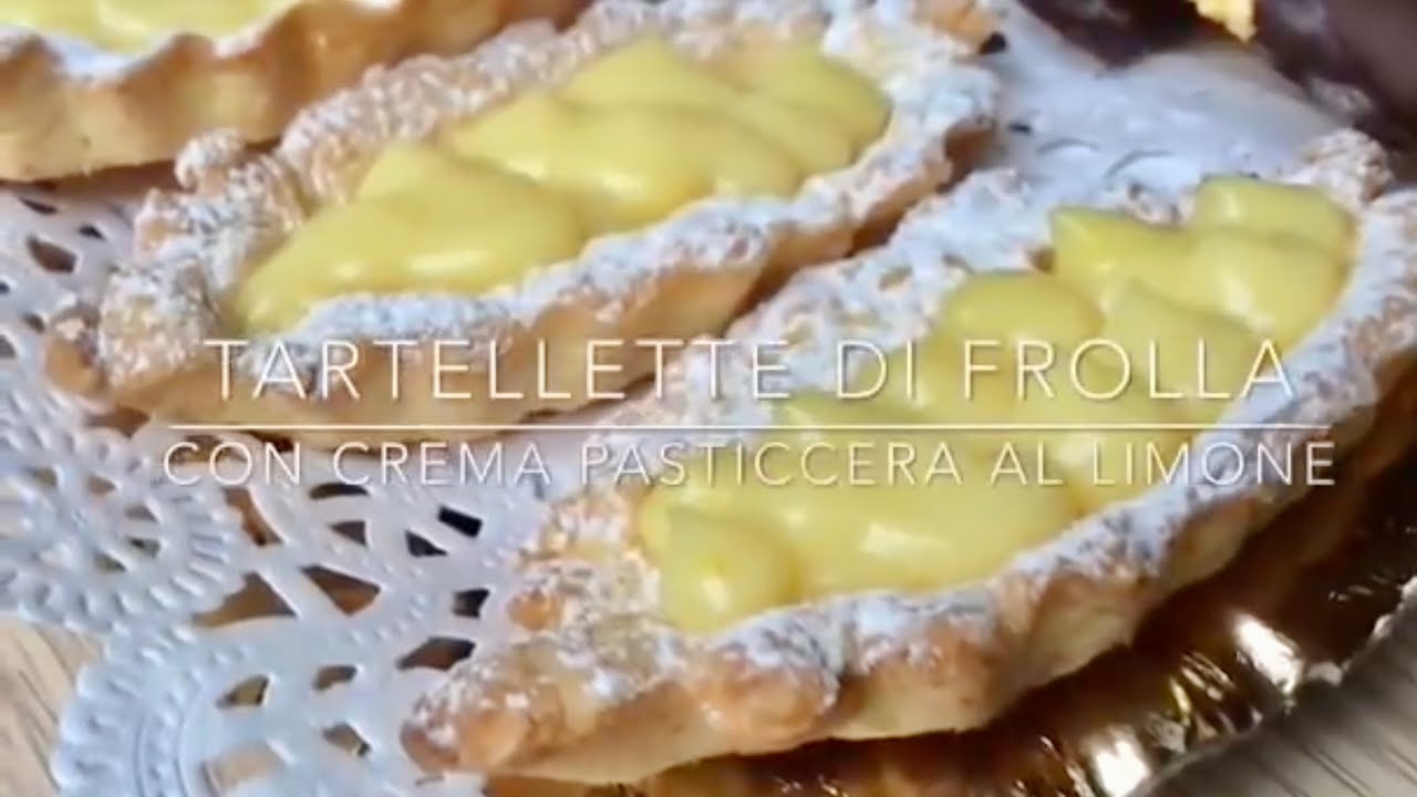 Tartellette di frolla con crema pasticcera al Limone 🍋- TUTTI A TAVOLA