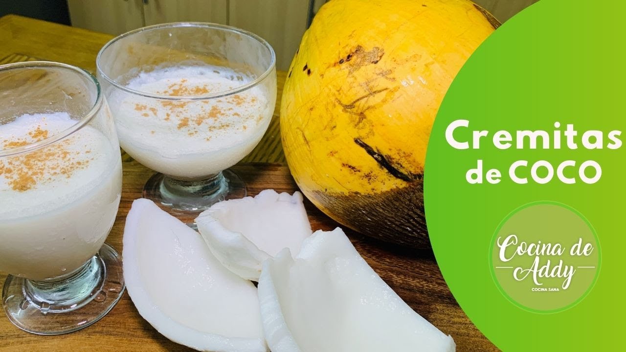 Postre saludable CREMITAS DE COCO Fácil y Sin Horno. MANJAR DE COCO Apta p/Gastritis |Cocina de Addy