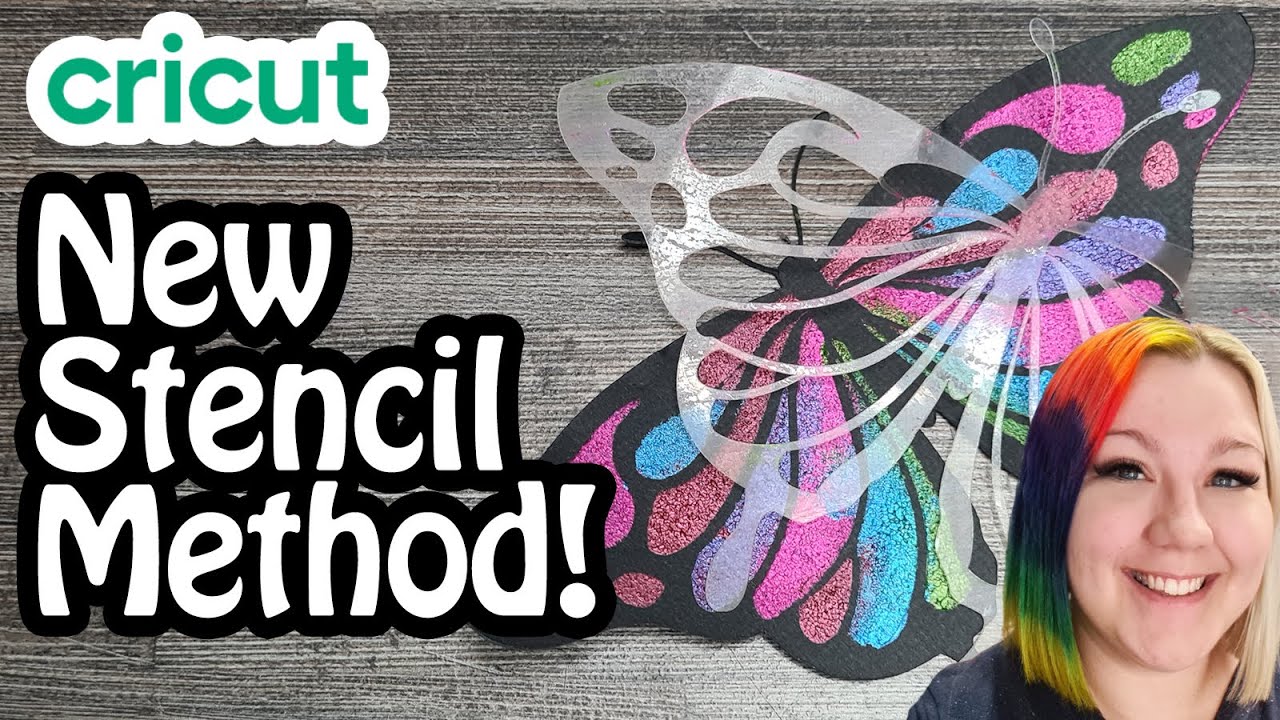 New Cricut Stencil Method | Butterfly Stencil