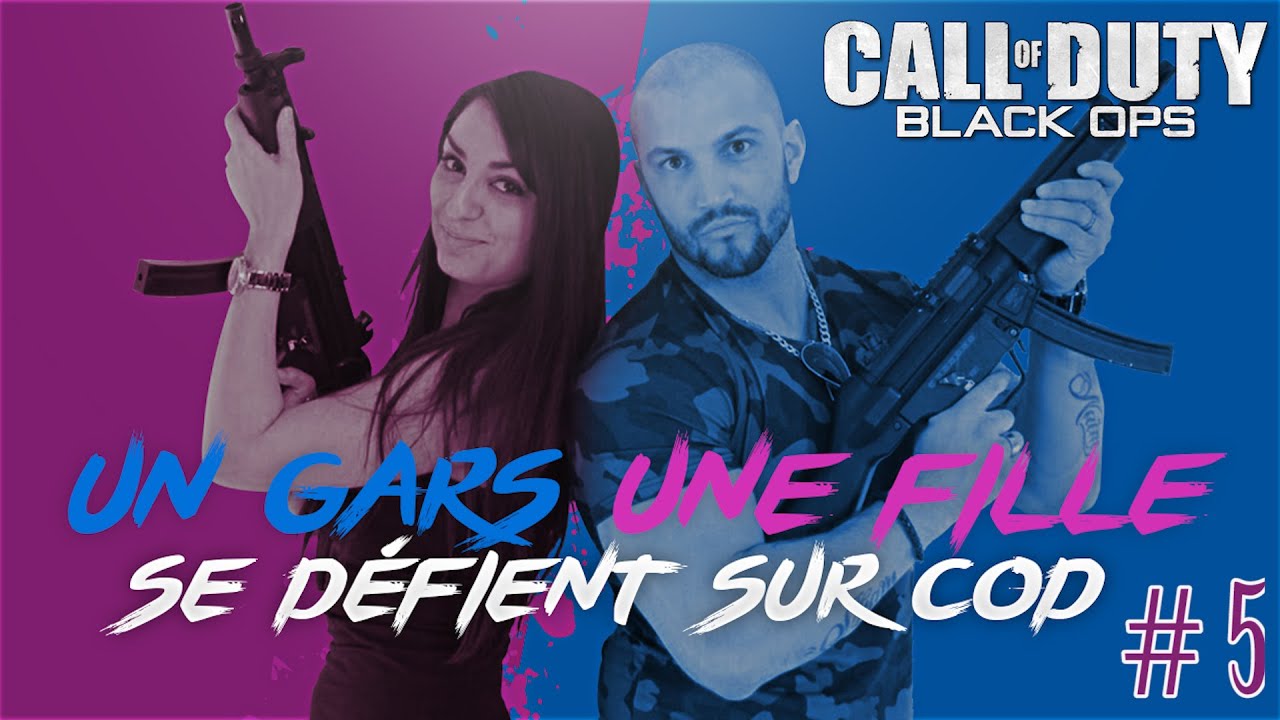 Un gars, Une fille se défient sur CallOfDuty BO (Gage Fitness) #5