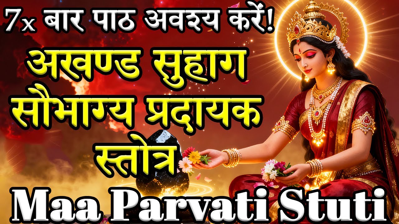 अखण्ड सुहाग सौभाग्य प्रदायक स्तोत्र | Maa Parvati Stuti | Maa Gauri Mantra | Uma Devi Stotram