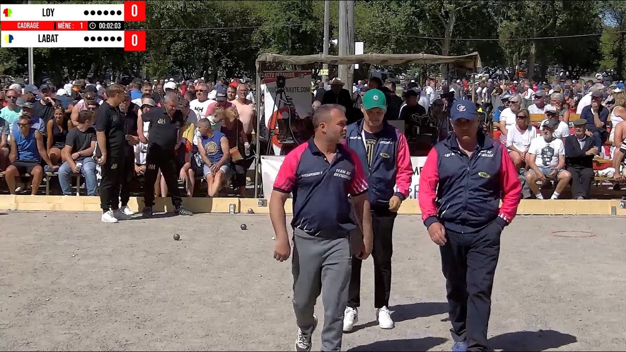 Cadrage LOY vs LABAT : 1e National &agrave; p&eacute;tanque de Ploudalm&eacute;zeau (Finist&egrave;re) 21-22 Mai 2022