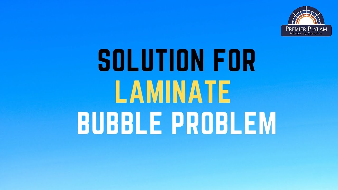 Solution for Laminate Bubble Problem | Remove Bubbles from Laminates asily